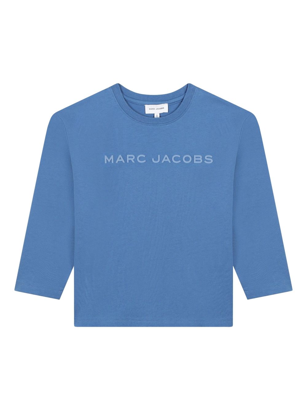 Marc Jacobs Kids 橡胶logo T恤 - 蓝色