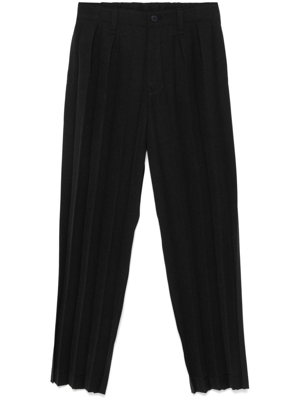 Homme Plissé Issey Miyake Edge Ensemble 长裤 - 黑色