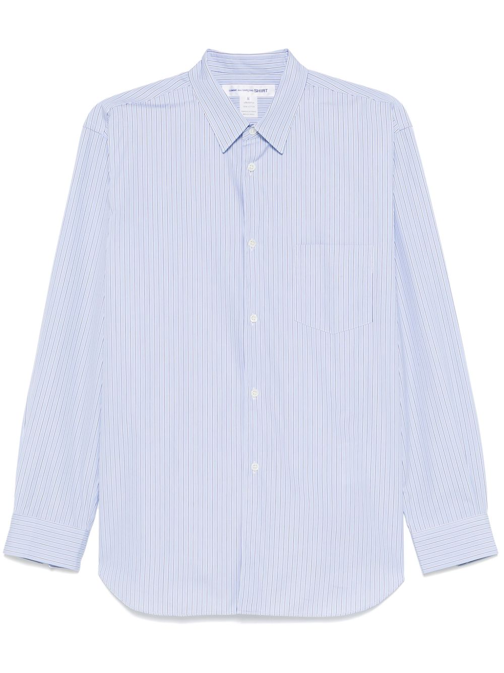 Comme Des Garçons Shirt 条纹衬衫 - 蓝色