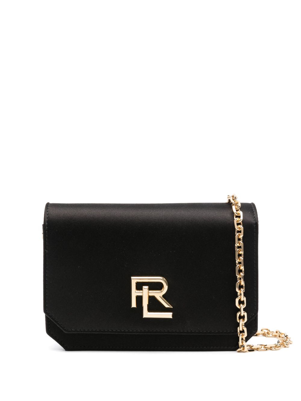 Ralph Lauren Collection RL 888 皮质斜挎包 - 黑色