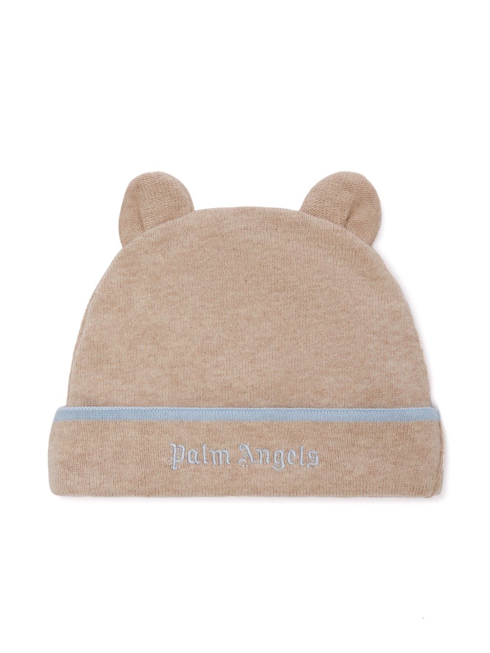 Palm Angels Kids Teddy 针织套头帽 - 褐色