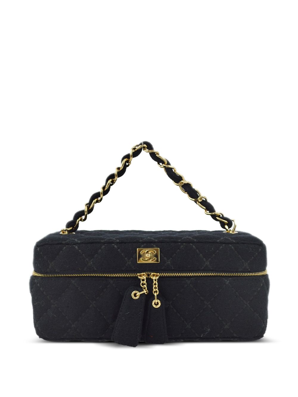 CHANEL Pre-Owned Wild Stitch 化妆包（2002年典藏款） - 黑色