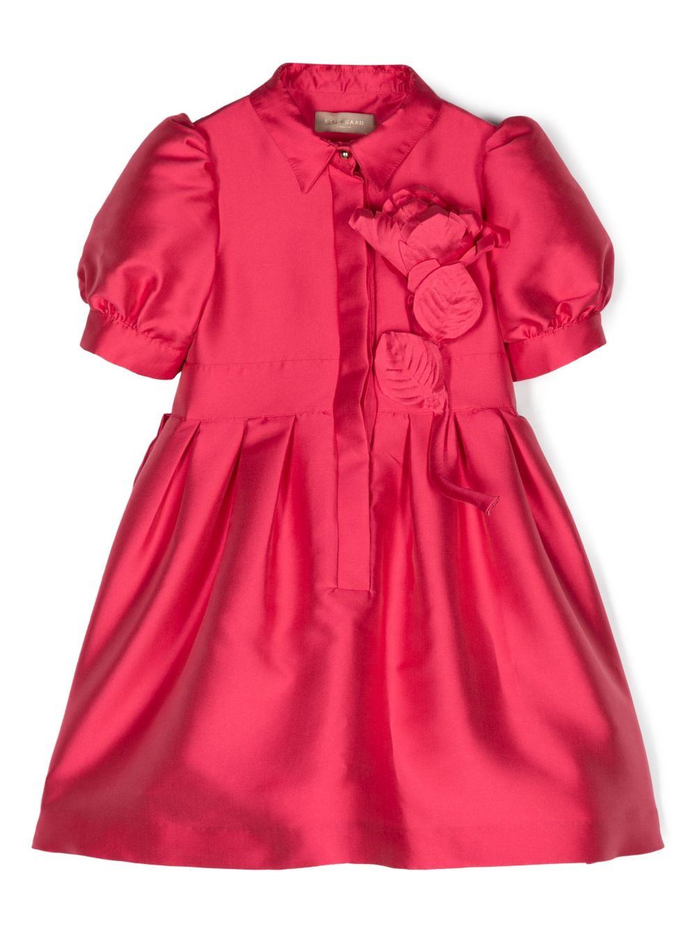 ELIE SAAB JUNIOR 花卉贴花连衣裙 - 红色