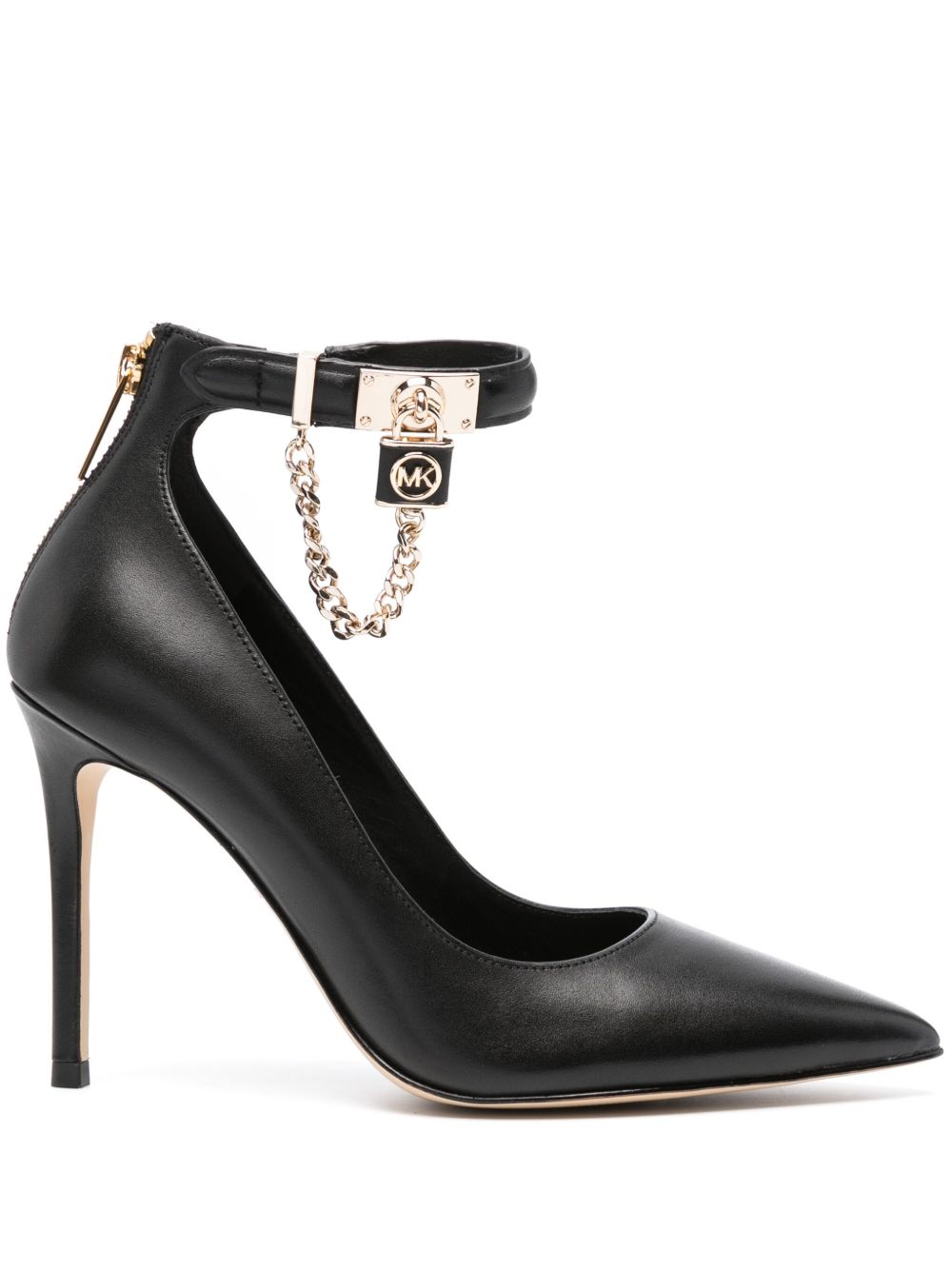 Michael Michael Kors Hamilton 皮质高跟鞋 - 黑色