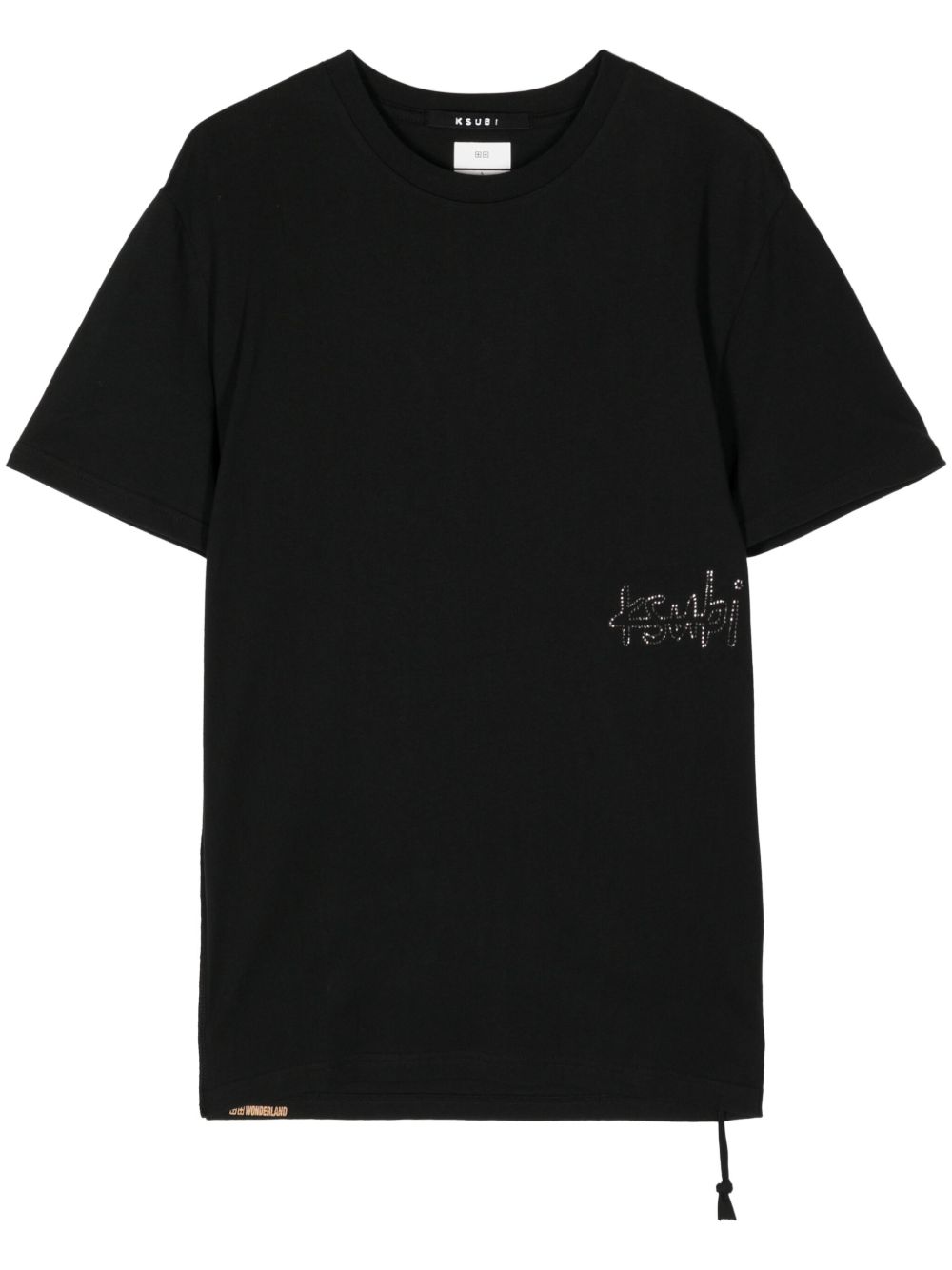 Ksubi 铆钉logo棉T恤 - 黑色