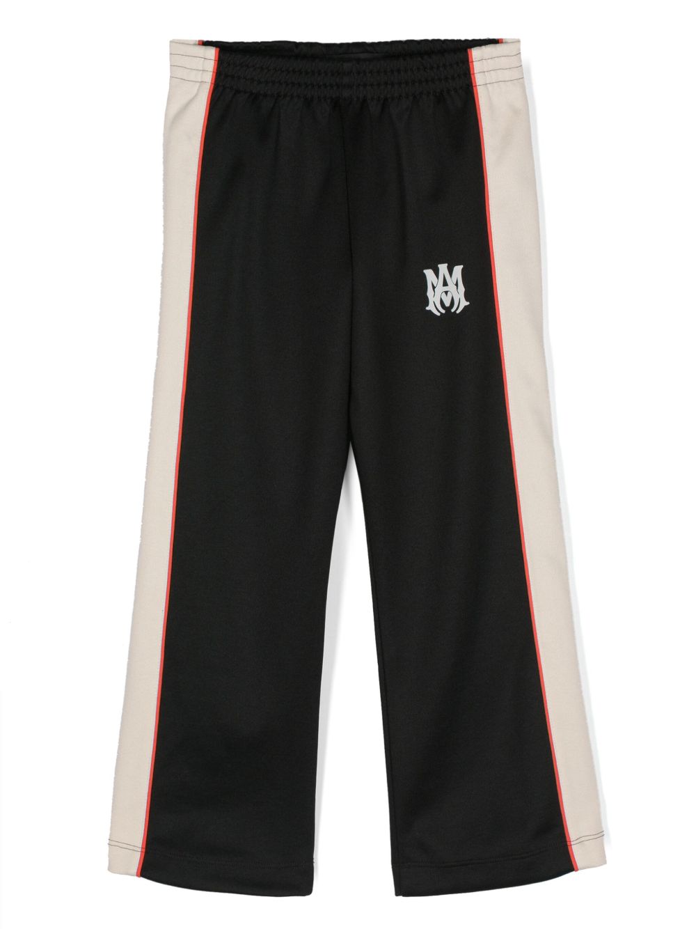 AMIRI KIDS logo贴花直筒运动裤 - 黑色