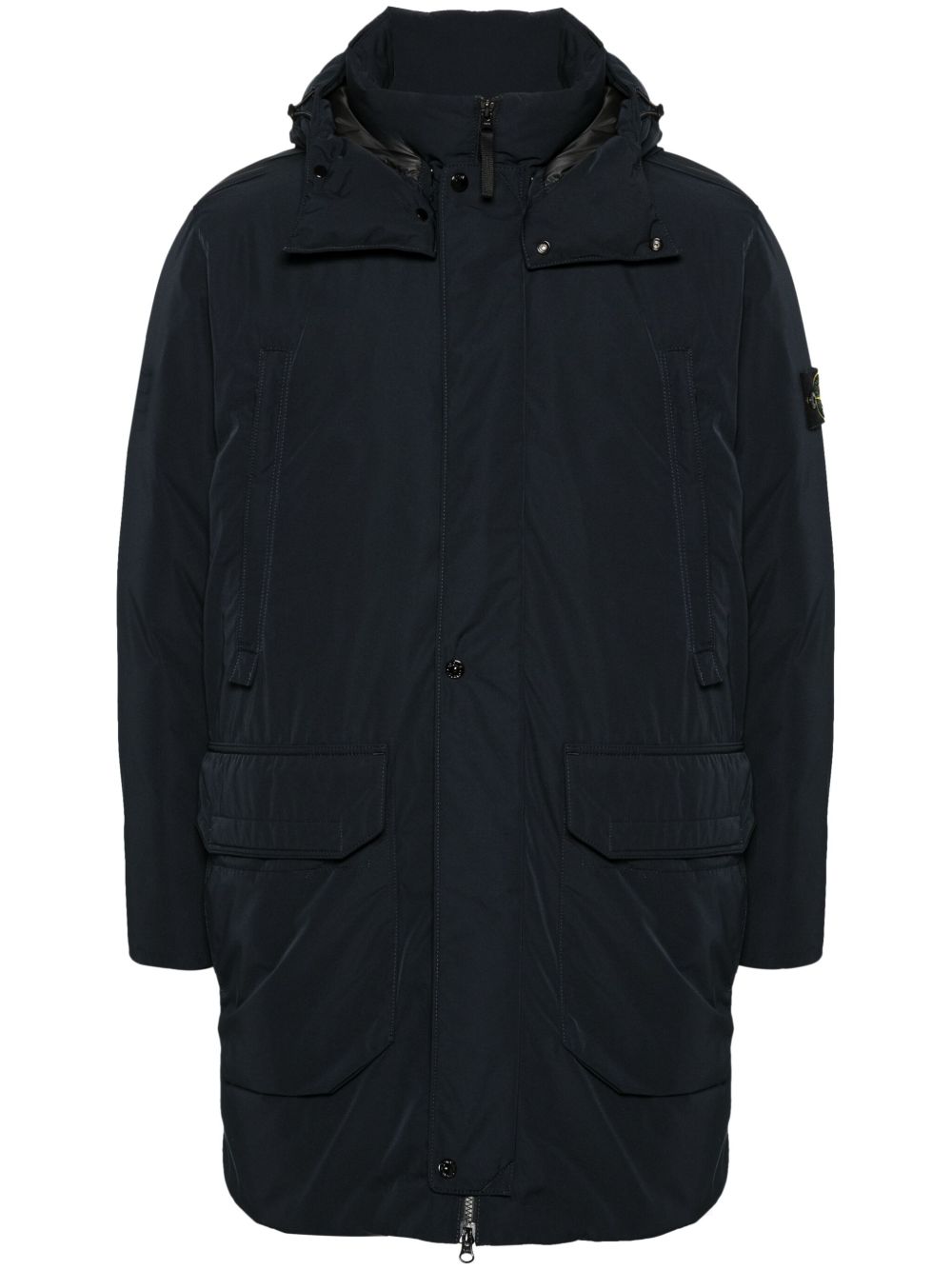 Stone Island 罗盘徽章连帽夹克 - 黑色