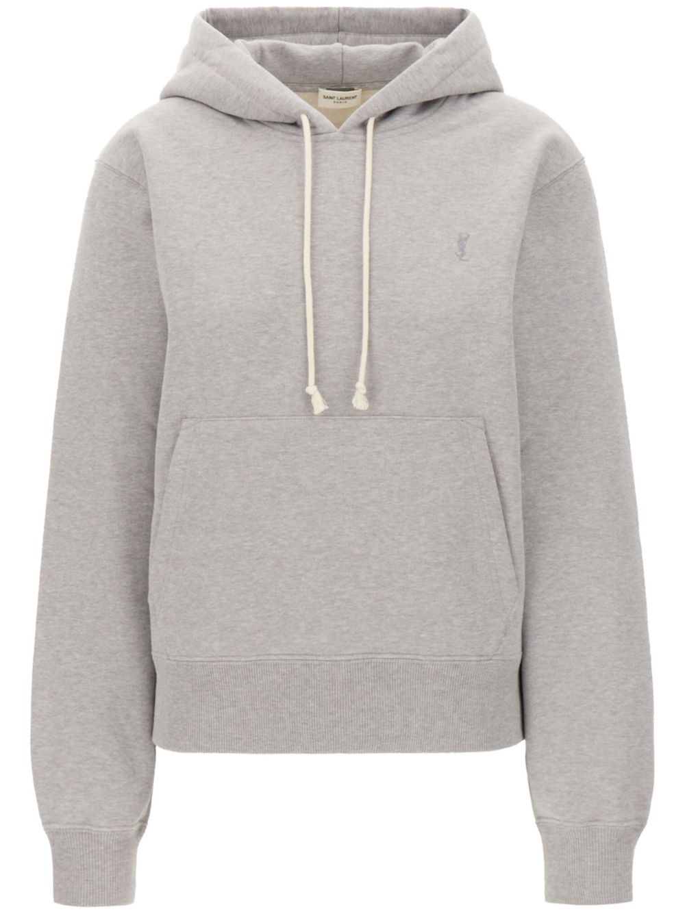Saint Laurent Cassandre logo棉连帽衫 - 灰色
