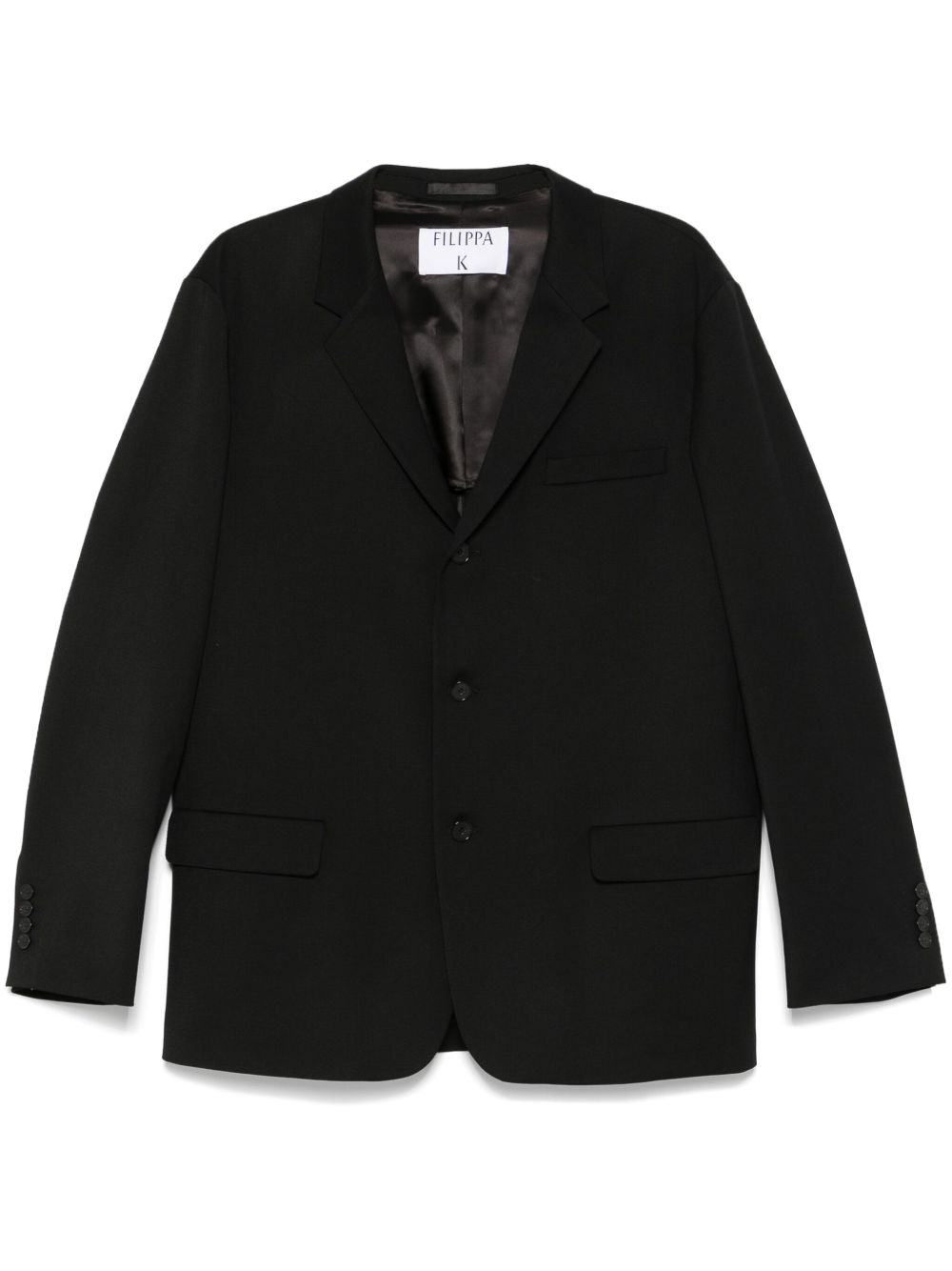 Filippa K 轻薄斜纹布西装夹克 - 黑色