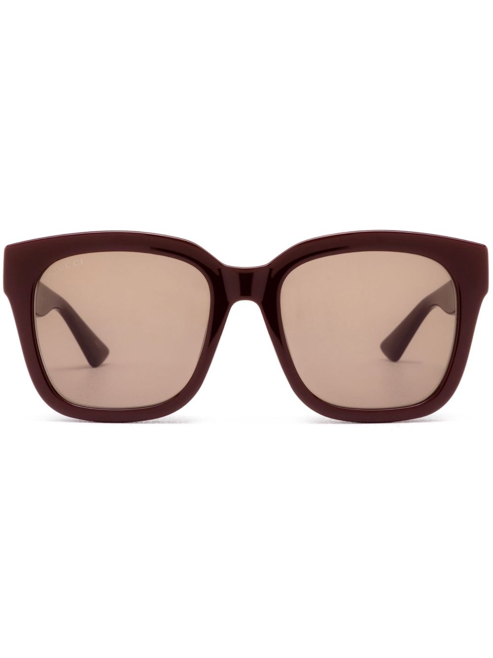 Gucci Eyewear 方框眼镜 - 褐色