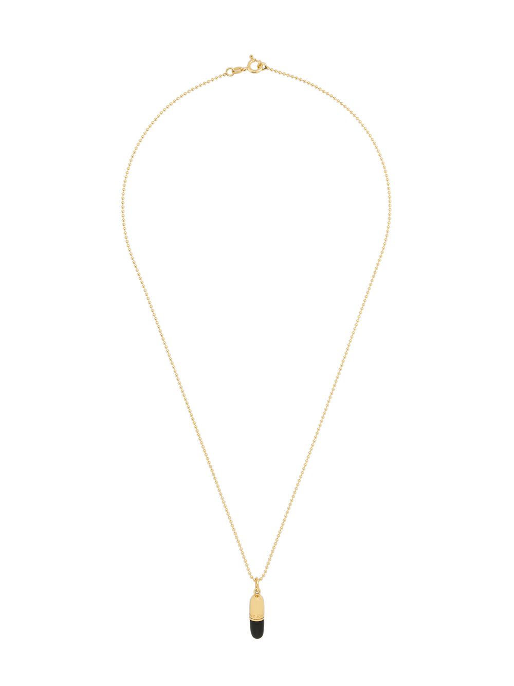 True Rocks small pill pendant necklace - 黑色
