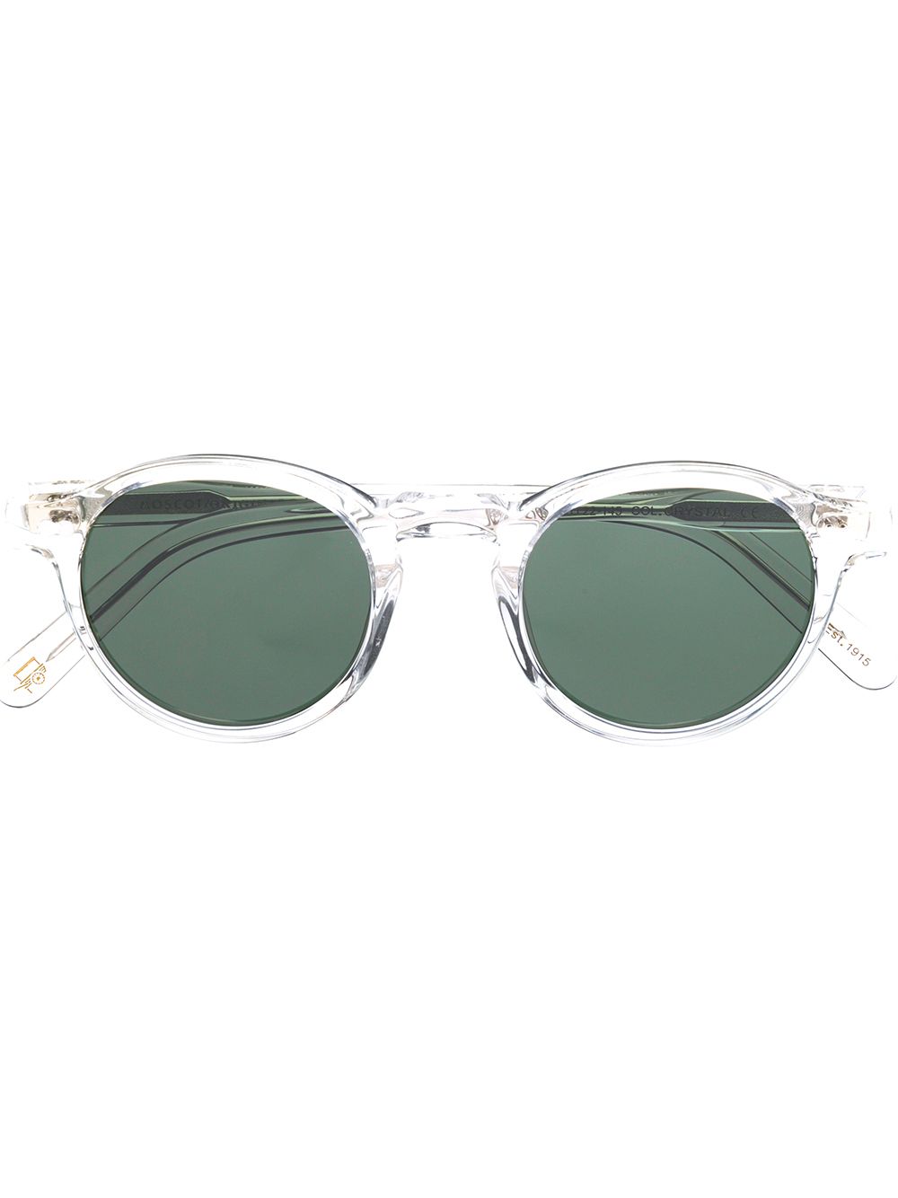 Moscot 透明镜框太阳眼镜 - 白色
