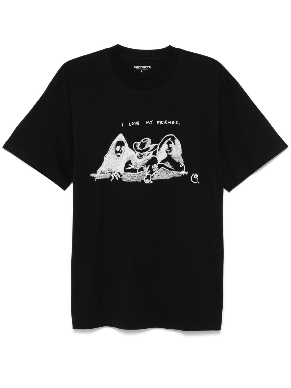 Carhartt WIP Pepe Friends T恤 - 黑色
