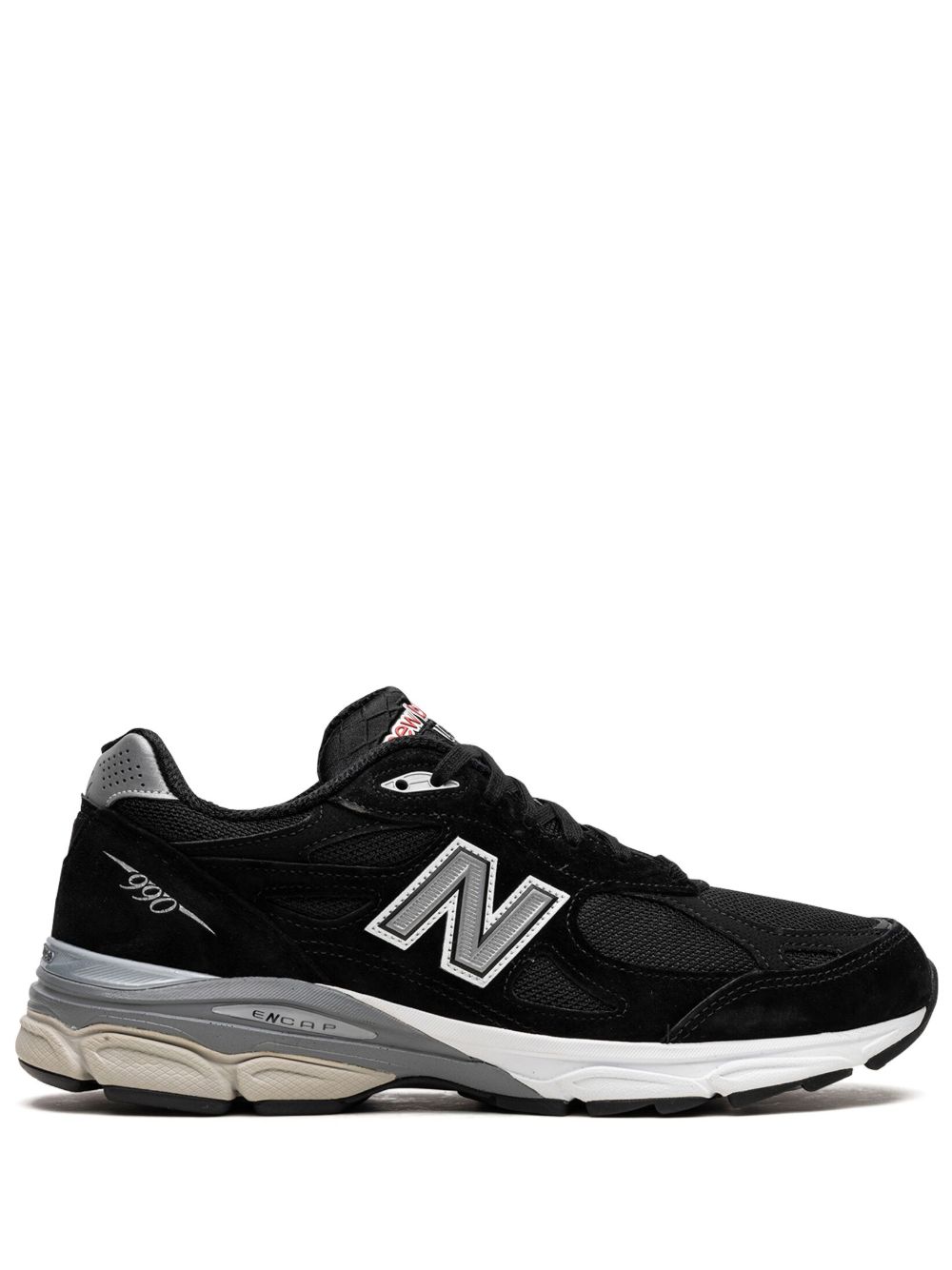 New Balance 990v3 皮质运动鞋 - 黑色