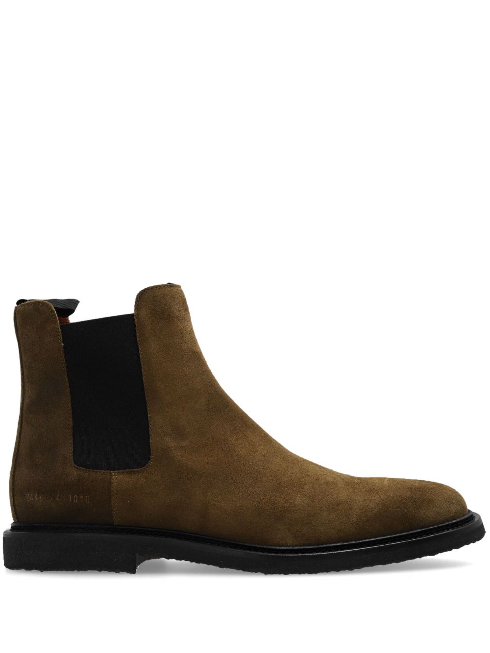 Common Projects 涂蜡绒面皮切尔西靴 - 褐色