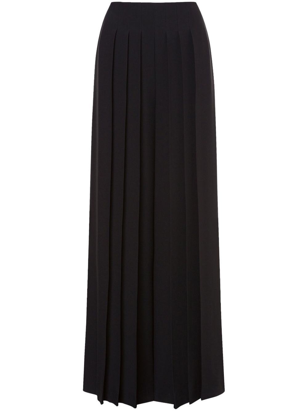Alberta Ferretti 褶饰阔腿裤 - 黑色