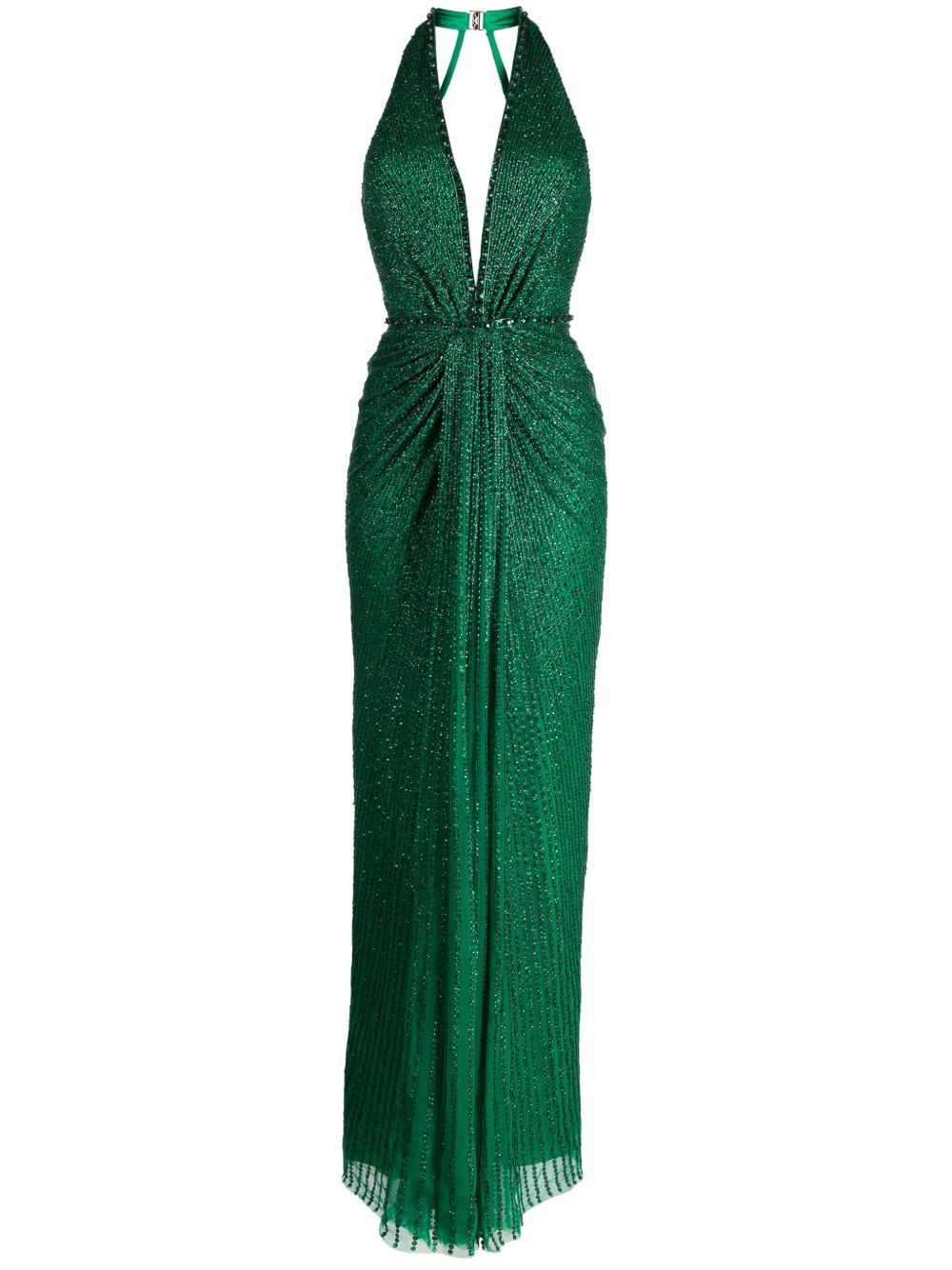 Jenny Packham Zooey 亮片礼服 - 绿色