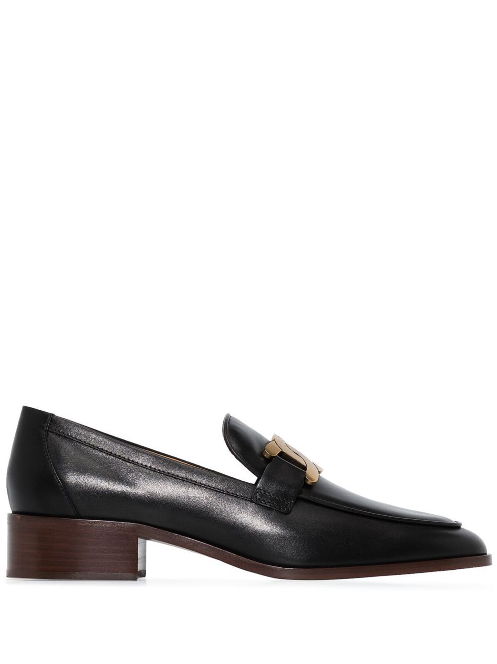 Tod's 托德斯 搭链细节乐福鞋 - 黑色