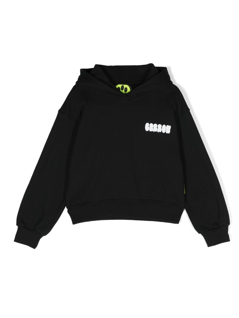 Barrow kids logo印花棉连帽衫 - 黑色
