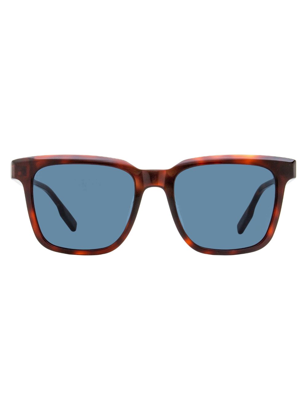 Zegna logo雕刻太阳眼镜 - 褐色