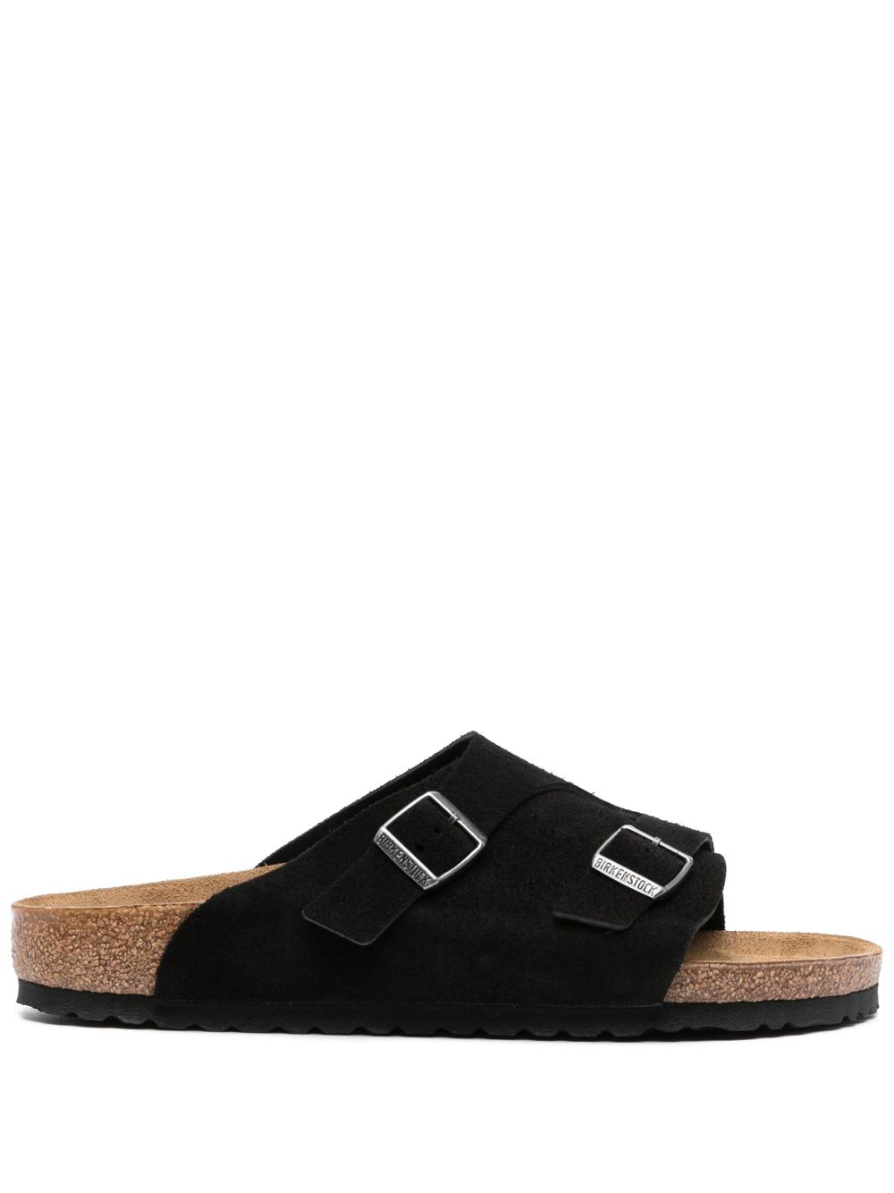 Birkenstock Zürich 绒面皮凉鞋 - 黑色