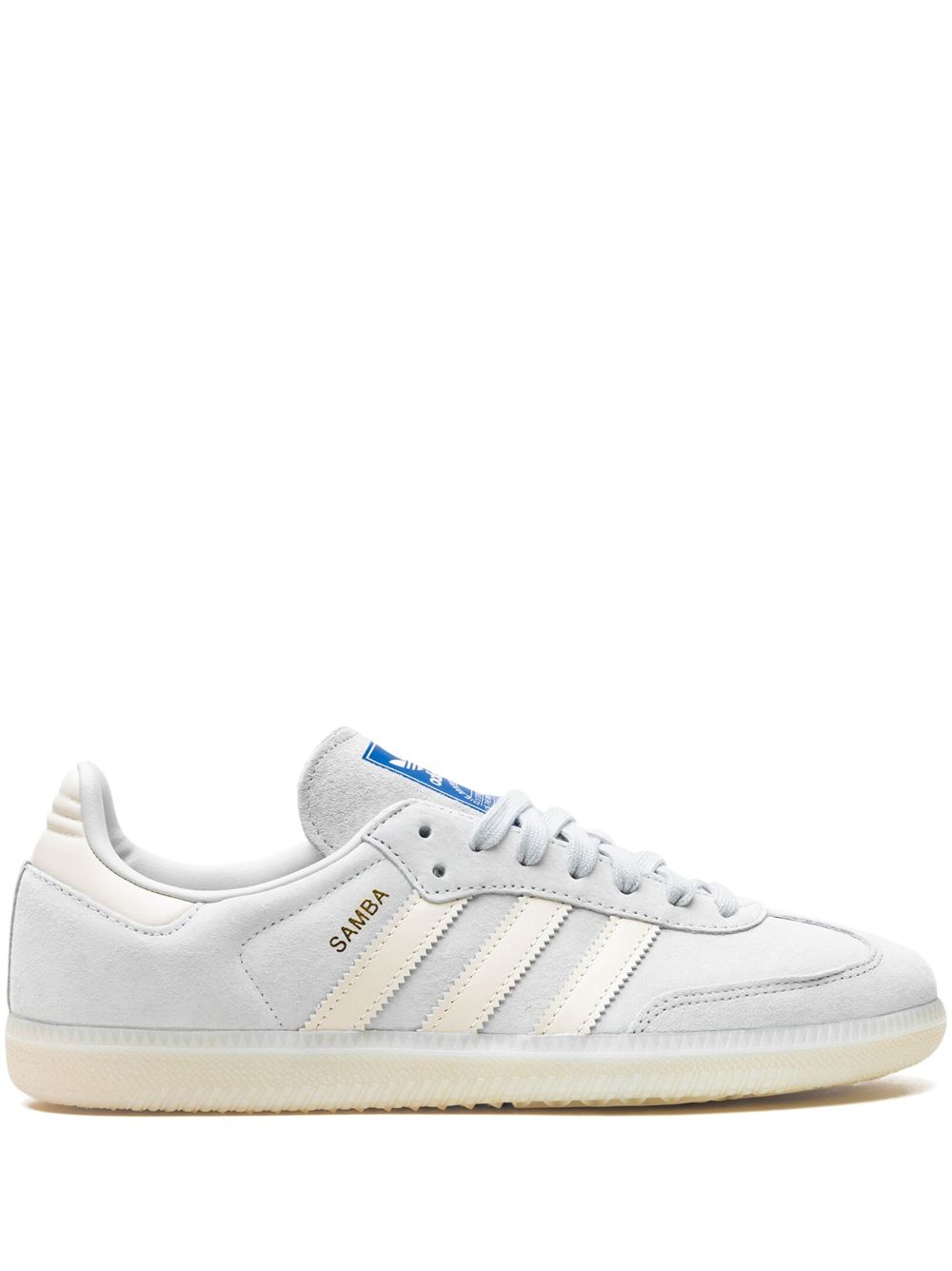 adidas Samba OG Wonder silver/Chalk white/Off white 运动鞋 - 蓝色