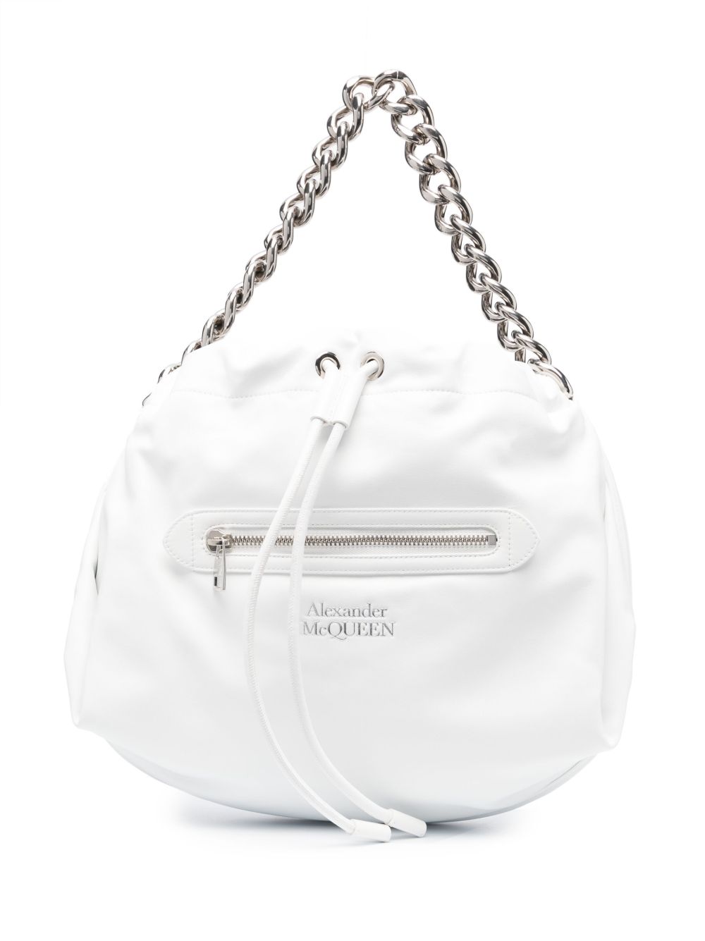 Alexander McQueen The Ball Bundle 单肩包 - 白色