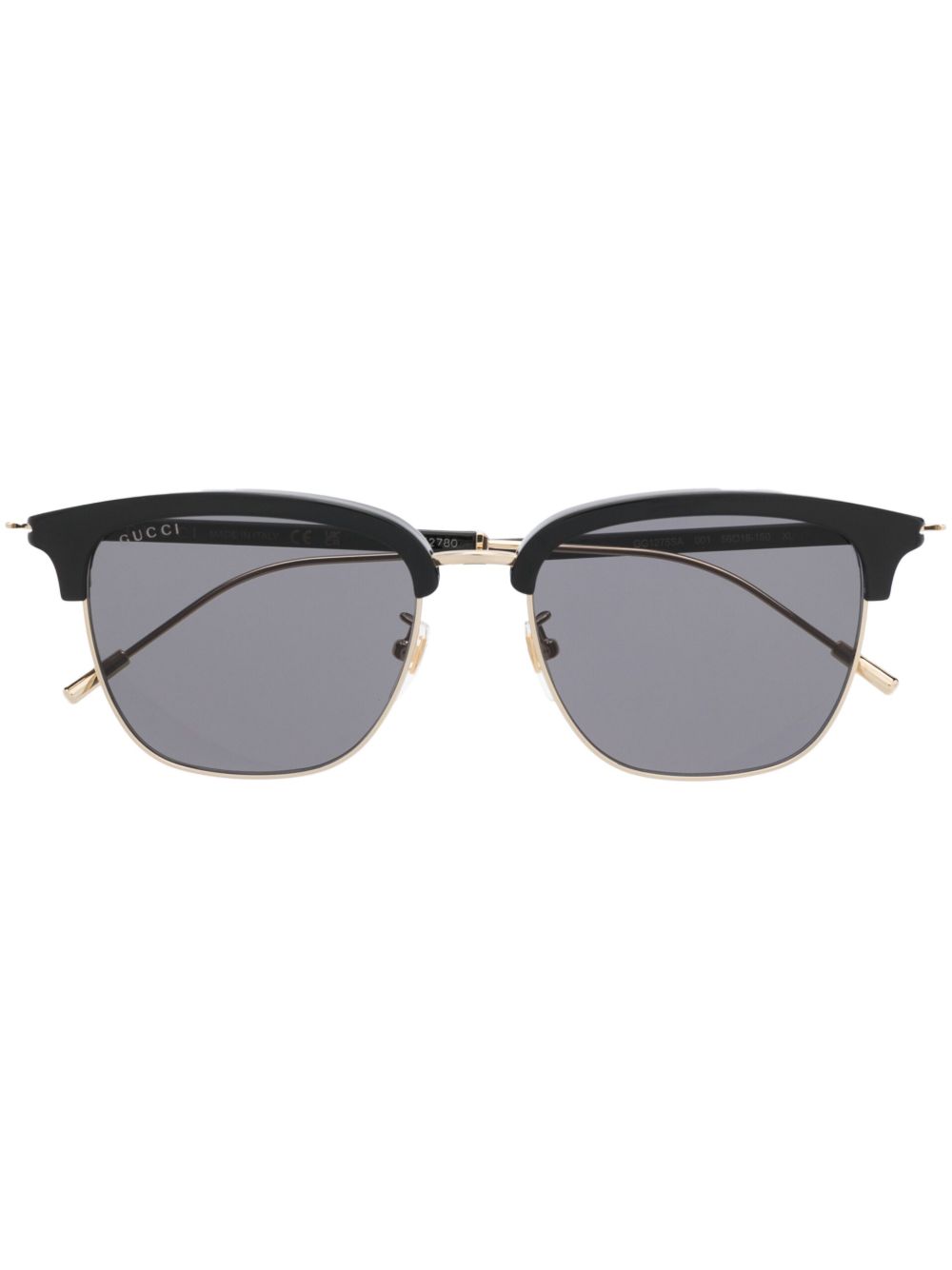 Gucci Eyewear Wayfarer 镜框太阳眼镜 - 黑色