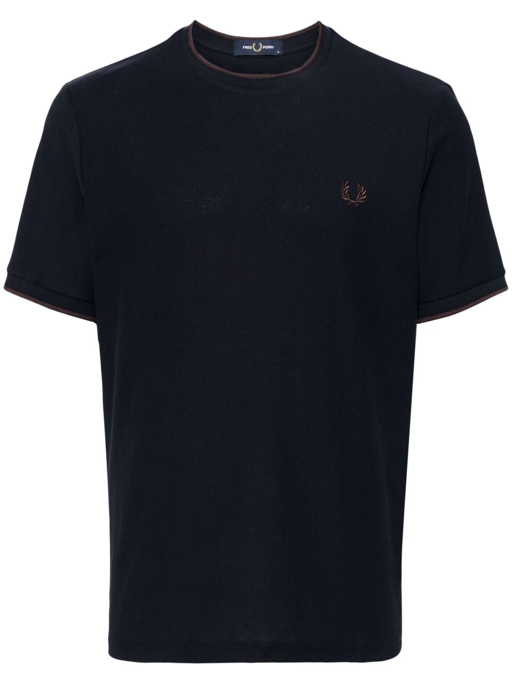 Fred Perry 绉纱珠地布T恤 - 蓝色