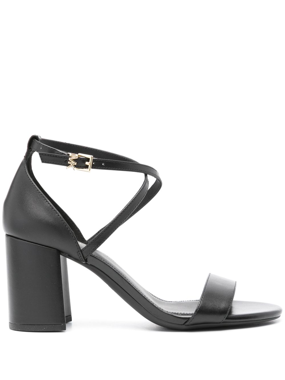 Michael Michael Kors Sophie Flex 皮质高跟凉鞋 - 黑色