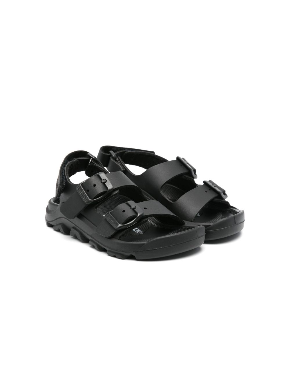 Birkenstock Kids Mogami 搭扣开合凉鞋 - 黑色