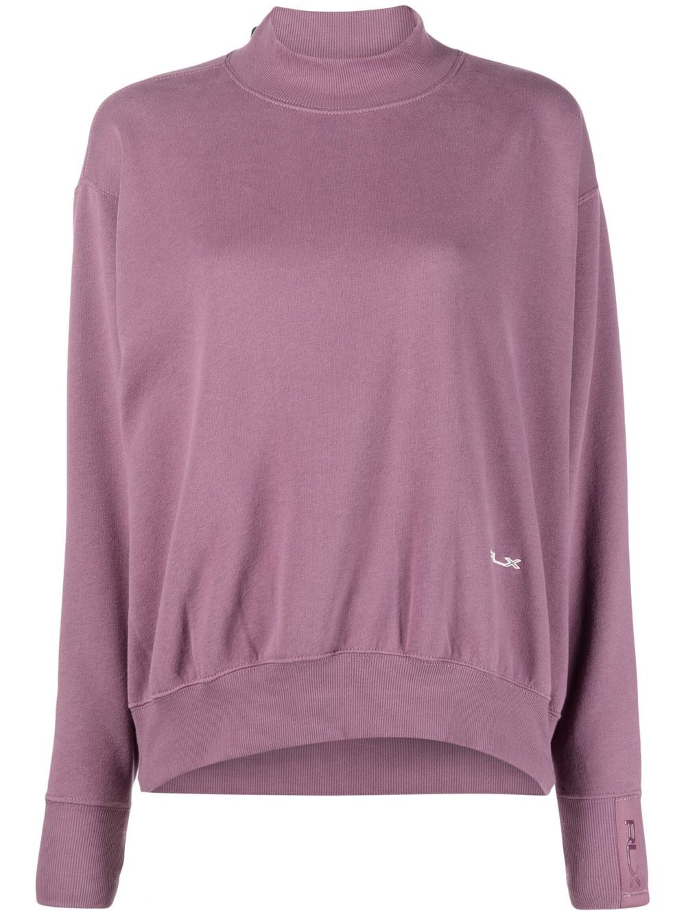 RLX Ralph Lauren logo刺绣企领毛衣 - 紫色