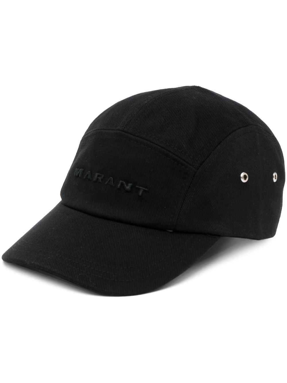 MARANT Tedji logo刺绣棒球帽 - 黑色