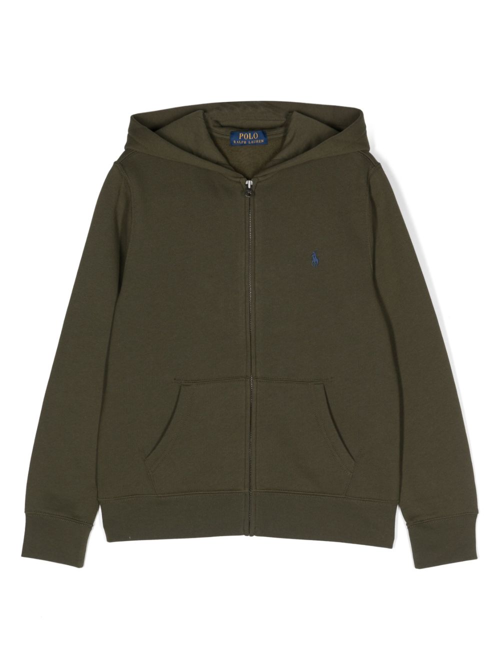POLO RALPH LAUREN KIDS Polo Pony 刺绣连帽衫 - 绿色