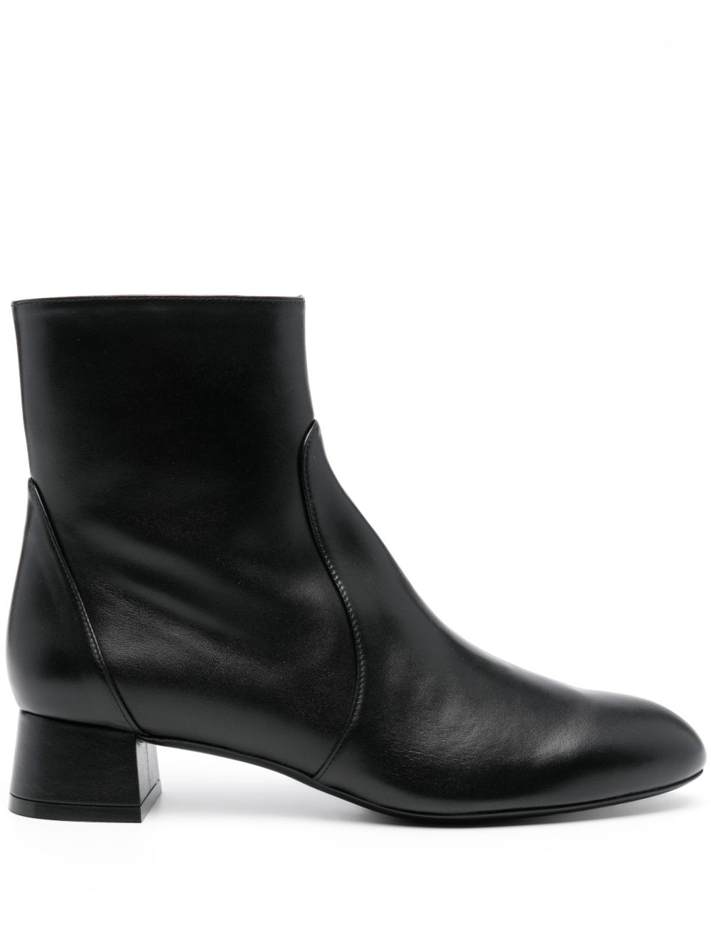 Stuart Weitzman Vivienne 低跟靴 - 黑色