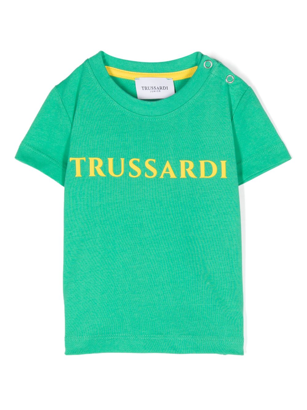 TRUSSARDI JUNIOR 橡胶logo T恤 - 绿色