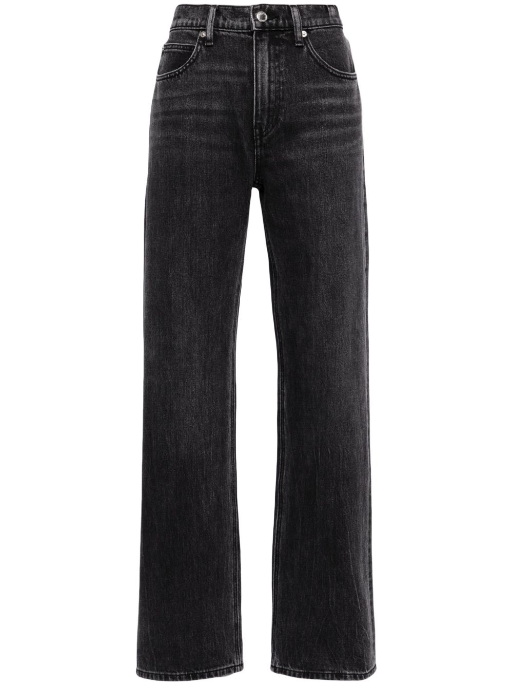 Alexander Wang EZ 直筒牛仔裤 - 黑色