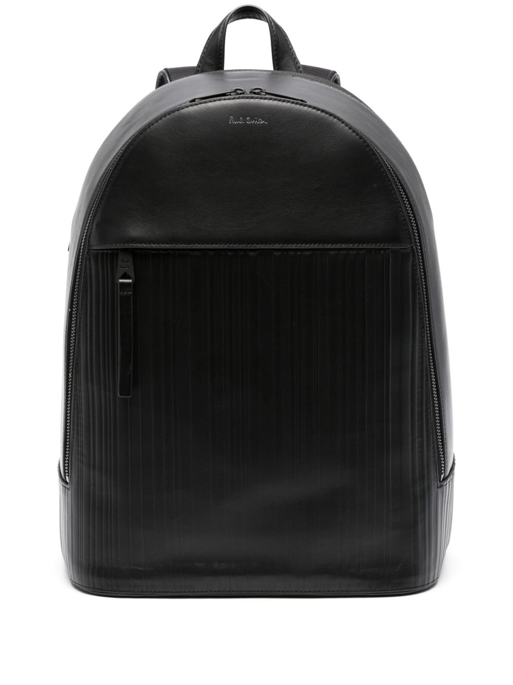 Paul Smith logo标记皮质双肩包 - 黑色