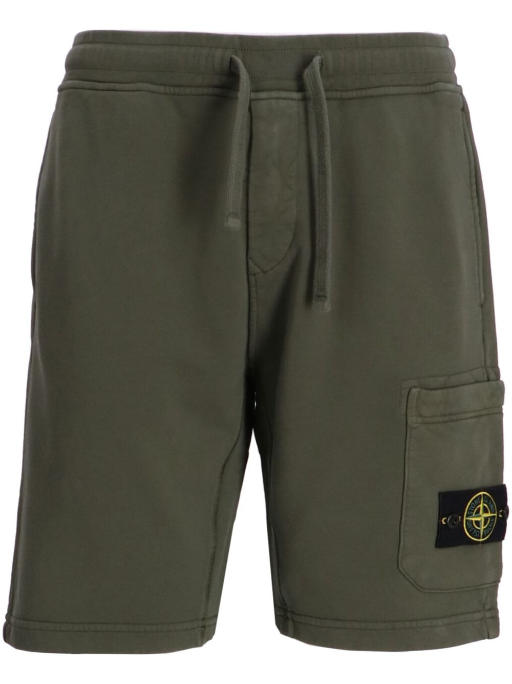Stone Island 罗盘贴花运动短裤 - 绿色