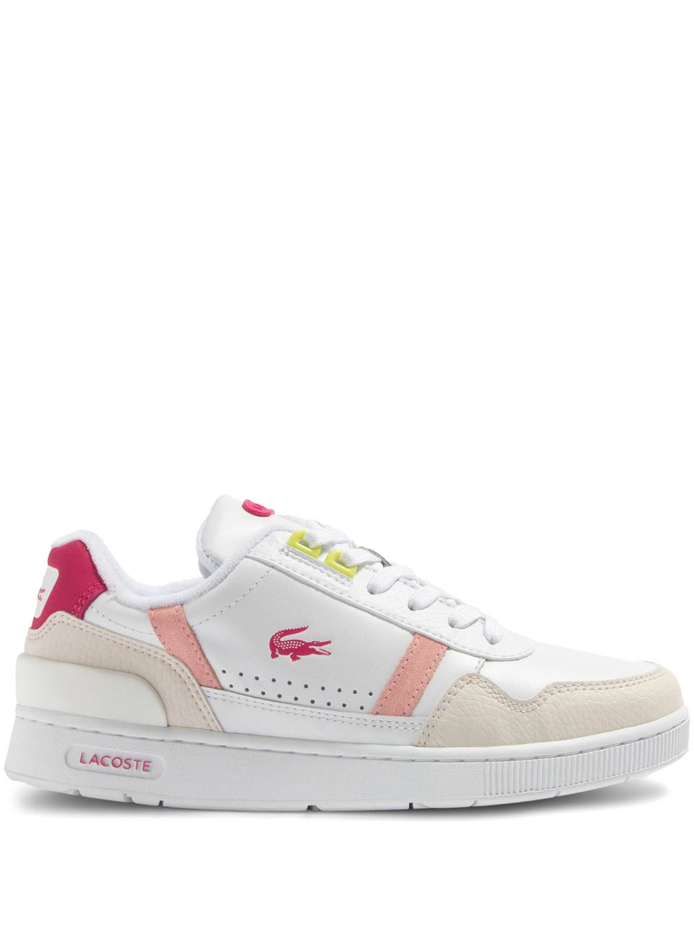 Lacoste T-Clip 皮质运动鞋 - 白色
