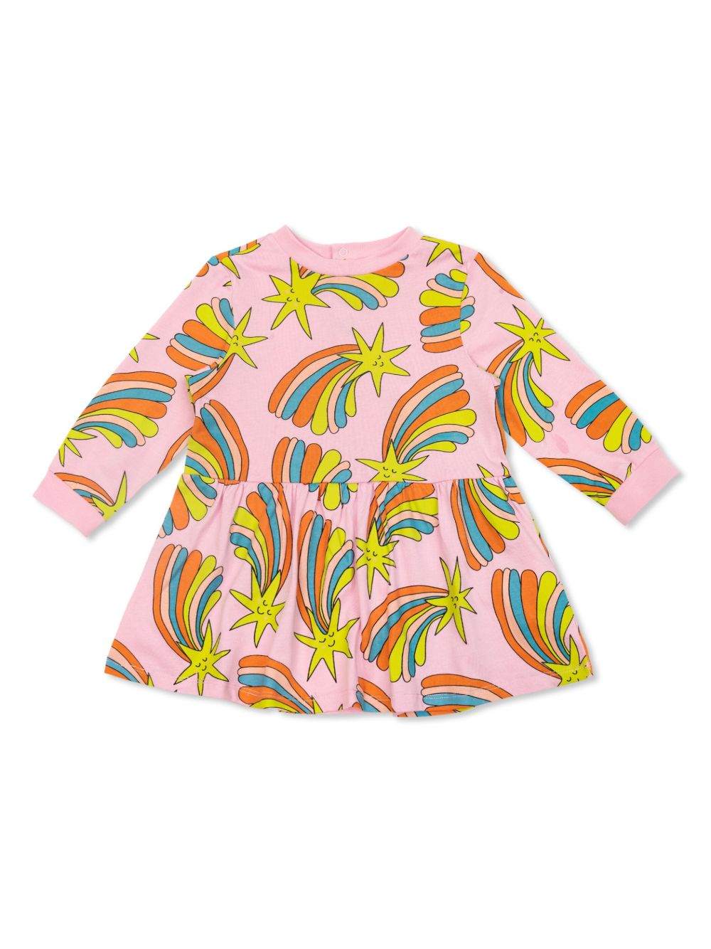 Stella McCartney Kids Shooting Stars 棉连衣裙 - 粉色