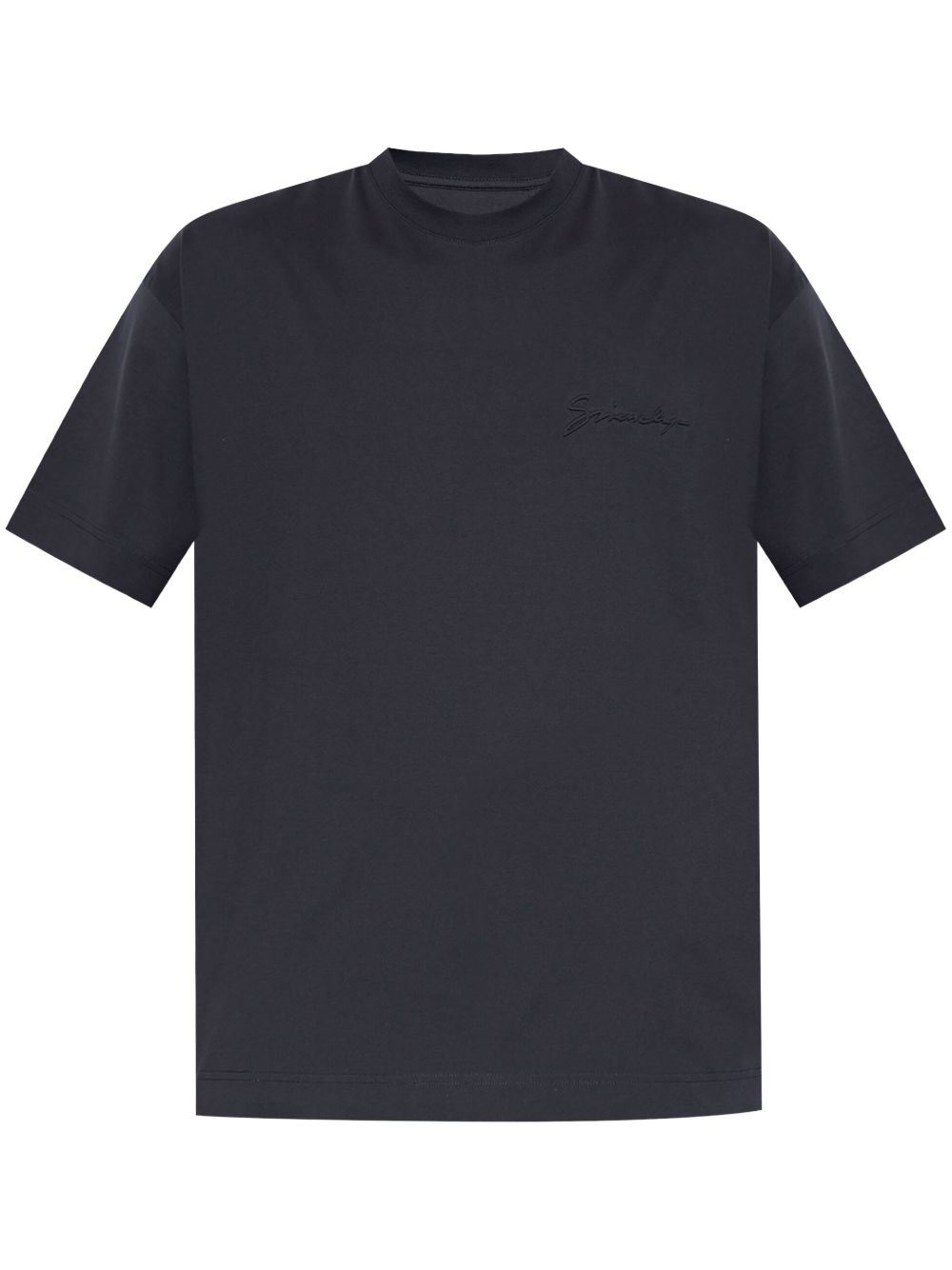 Givenchy logo压纹T恤 - 蓝色