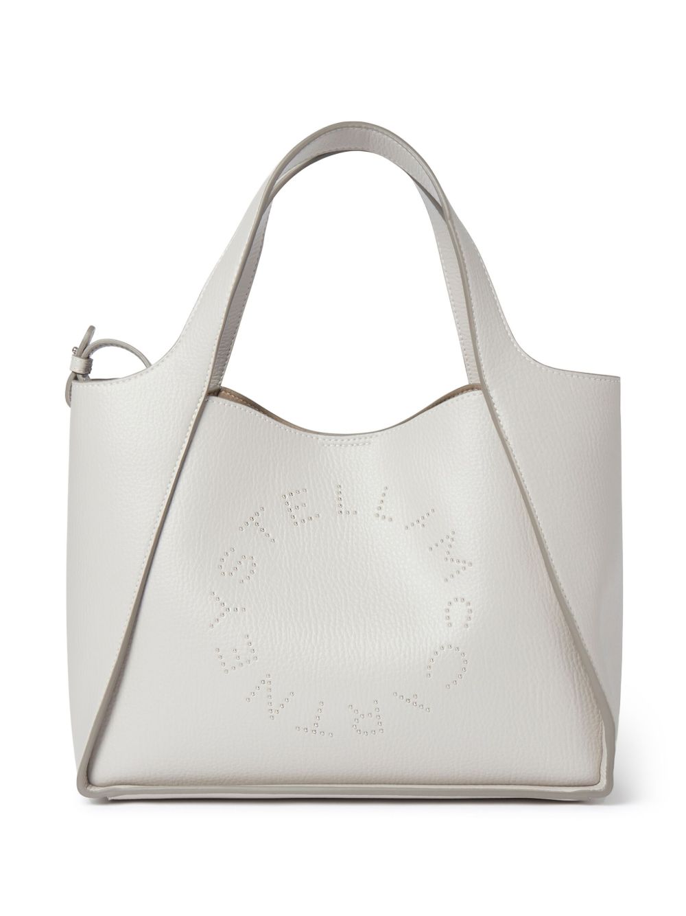 Stella McCartney 铆钉logo手提包 - 灰色