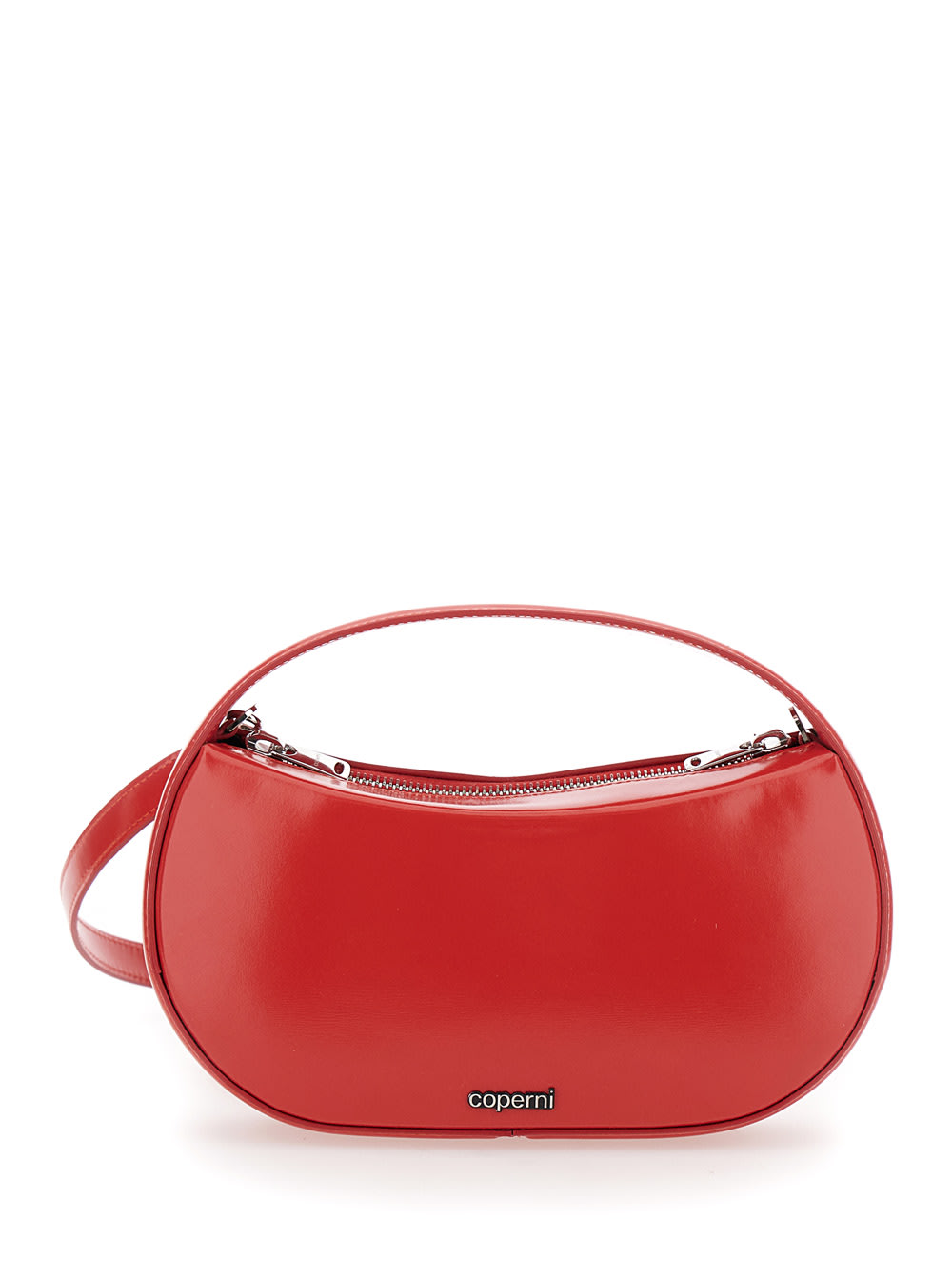 Coperni sound Swipe Small Red Handbag With Logo Detail In Leather Woman