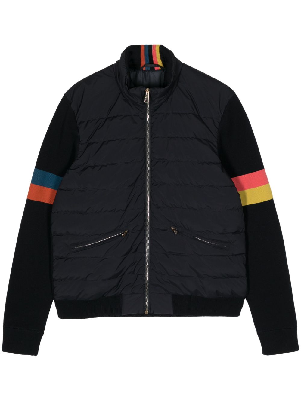 Paul Smith Artist Stripe 填充飞行员夹克 - 蓝色