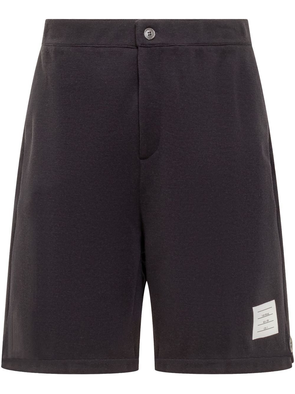 Thom Browne 标贴短裤 - 蓝色