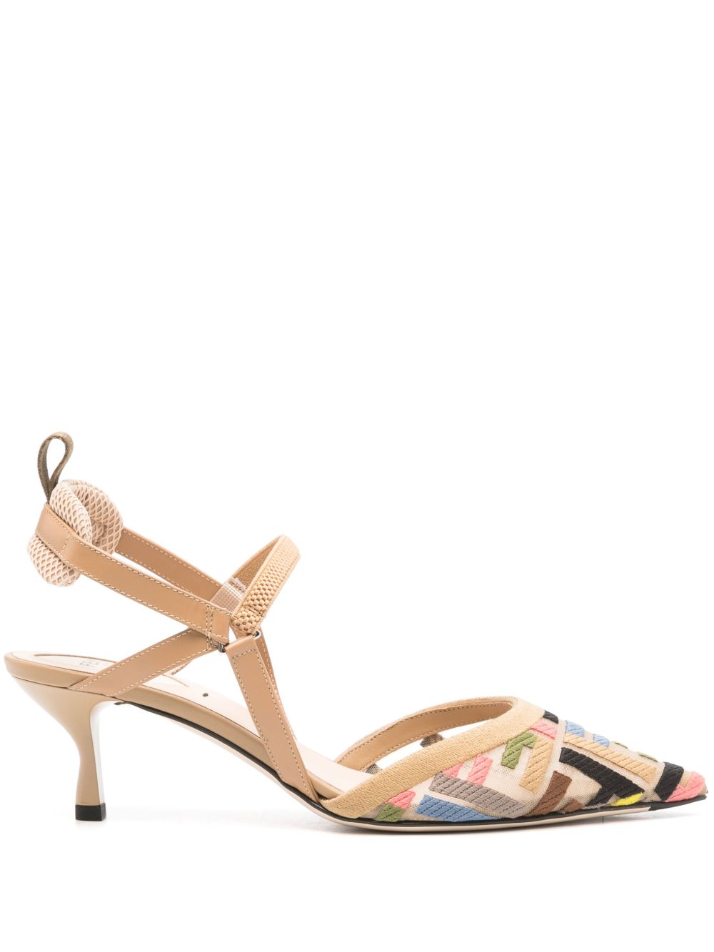FENDI Colibrì Lite 中跟鞋（5.5厘米） - 中性色