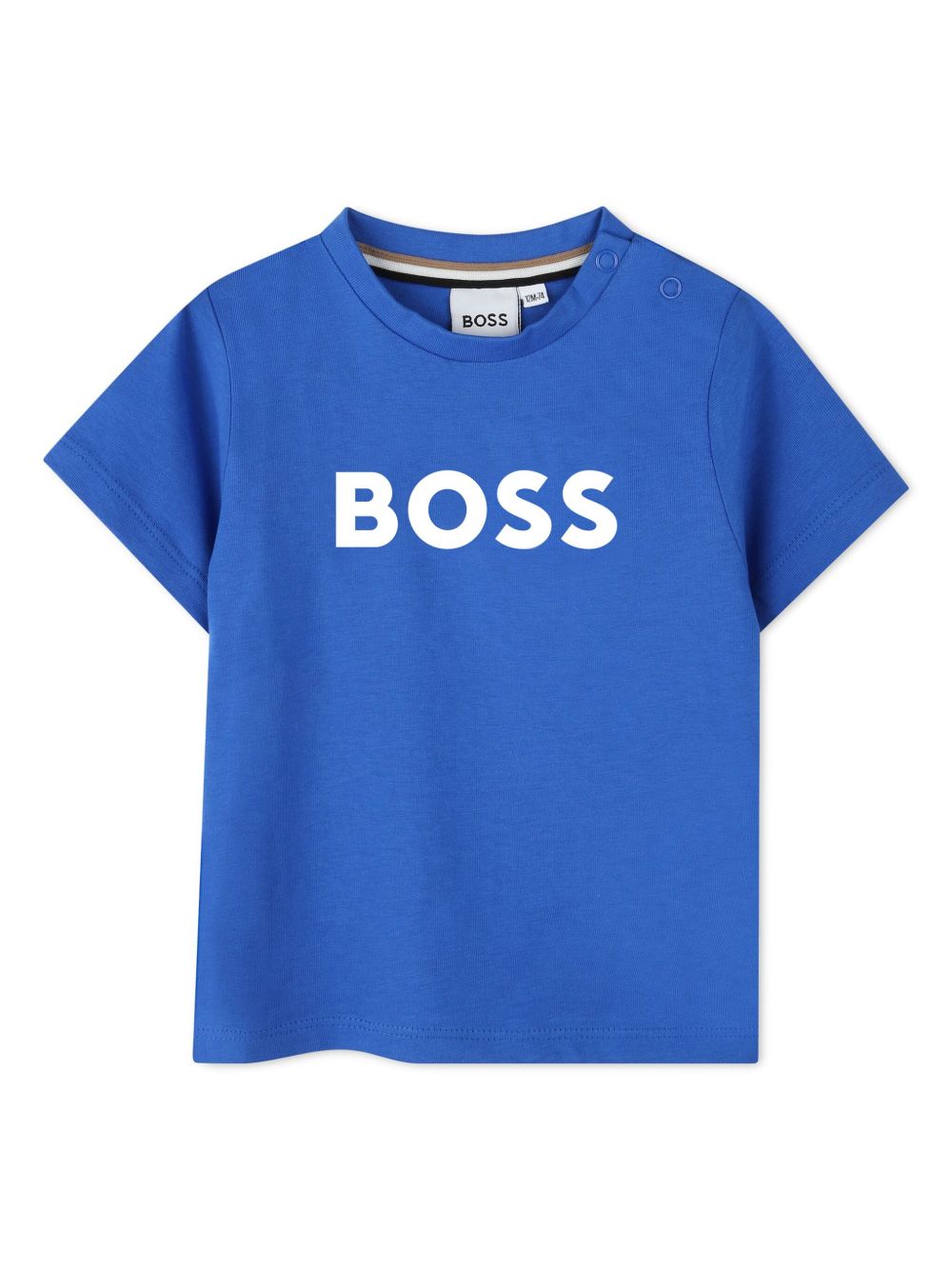 BOSS Kidswear logo印花T恤 - 蓝色