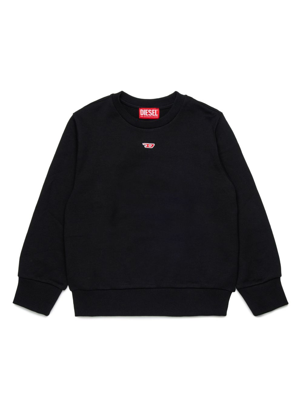 Diesel Kids 标贴卫衣 - 黑色