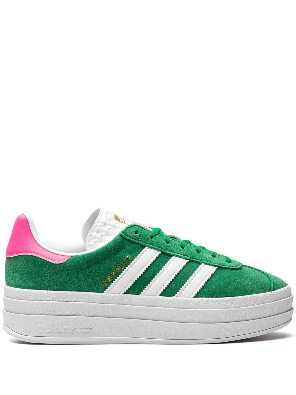 adidas Gazelle Bold Green/Lucid Pink 运动鞋 - 绿色